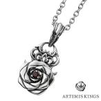 Yahoo! Yahoo!ショッピング(ヤフー ショッピング)アルテミスキングス ARTEMISKINGS 薔薇 ペンダント AKP0128 シルバー925  シルバー チェーン付き ネックレス ペンダント ガーネット