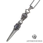 Yahoo! Yahoo!ショッピング(ヤフー ショッピング)アルテミスキングス ARTEMISKINGS スカルクラウンダガーペンダント AKP0129 シルバー925  シルバー ネックレス ペンダント ジルコニア