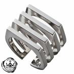 Yahoo! Yahoo!ショッピング(ヤフー ショッピング)アルテミスキングス リング メンズ レディース ブランド 指輪 シルバー 4連印台リング 15-21号 フリーサイズ モード 男性用 女性用 銀指輪 ARTEMIS KINGS 人気