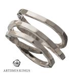 Yahoo! Yahoo!ショッピング(ヤフー ショッピング)アルテミスキングス 槌目スパイラルリング 13号〜19号 リング 指輪 槌目 スパイラル シルバー925 ユニーク トリッキー レイヤード