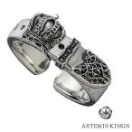 Yahoo! Yahoo!ショッピング(ヤフー ショッピング)アルテミスキングス Artemis Kings クラウンベルトリング AKR0058 9号〜19号 フリーサイズ リング 指輪 シルバー925 シルバー メンズ