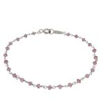 Yahoo! Yahoo!ショッピング(ヤフー ショッピング)ブレスレット レディース シルバー 小さな アメジスト 天然石 18cm 人気 シルバー925 レディースブレスレット