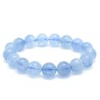 Yahoo! Yahoo!ショッピング(ヤフー ショッピング)サンタマリアアクアマリン ブレスレット 10.5mm 17cm 天然石 パワーストーン 誕生石 3月 アクアマリン 腕輪 数珠 プレゼント