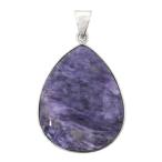 チャロアイトペンダントトップシルバ...