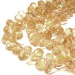 天然石ビーズシトリン6×4mmドロ...
