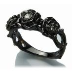 ディールデザイン トリプルローズ(BK) リング DEAL TEARS メンズアクセサリー ロック ギフト シルバー925 シルバーアクセサリー 爆買