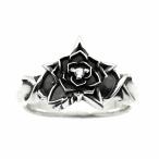 DEAL DESIGN ディールデザイン スターローズリング 1〜23号 シルバー 指輪 シルバー925 ギフト シルバーアクセサリー 銀 ローズ 薔薇 星 爆買