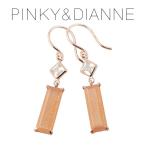 Yahoo! Yahoo!ショッピング(ヤフー ショッピング)ピンキー&ダイアン バゲットカット オレンジ ムーンストーン ピアス 2P（両耳用） K10 ピンクゴールド 10金 10k 長方形 四角形 6月 誕生石