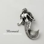 マーメイド ペンダントトップ メンズ シルバー 人魚 セイレーン ネックレストップ ハワイジュエリー おしゃれ 男性 チェーンなし プレゼント
