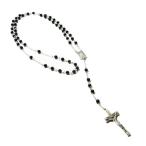 Yahoo! Yahoo!ショッピング(ヤフー ショッピング)ロザリオ ネックレス メンズ シルバー キリスト クロス オニキス 人気 かっこいい ロザリオネックレス メンズ プレゼント