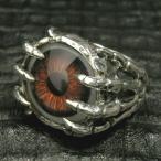 リング メンズ シルバー 義眼 目玉 スカルハンド 11-27号 ブランド 指輪 シルバー950 メンズリング 義眼リング 爆買