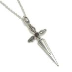 Yahoo! Yahoo!ショッピング(ヤフー ショッピング)ネックレス メンズ シルバー ガーネット ソード 人気 かっこいい シルバー925 メンズネックレス チェーン付 プレゼント