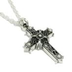 Yahoo! Yahoo!ショッピング(ヤフー ショッピング)ネックレス メンズ シルバー エスニック調 クロス 大 人気 かっこいい シルバー925 メンズネックレス チェーン付 プレゼント