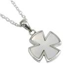 Yahoo! Yahoo!ショッピング(ヤフー ショッピング)ホワイトシェル ラージクロスネックレス シルバーアクセサリー レディース ネックレス ペンダント シェルネックレス 貝殻 プレゼント