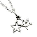 Yahoo! Yahoo!ショッピング(ヤフー ショッピング)スター ネックレス メンズ シルバー 星 ダブル シンプル 人気 シルバー925 スターネックレス メンズ チェーン付 プレゼント