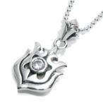 Yahoo! Yahoo!ショッピング(ヤフー ショッピング)ネックレストップ メンズ シルバー ジルコニア リバーシブル 人気 かっこいい シルバー925 メンズペンダントトップ チェーンなし