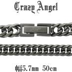 Yahoo! Yahoo!ショッピング(ヤフー ショッピング)喜平ネックレス 6面 ダブル メタルブラック メンズ 幅5.7mm 50cm サージカルステンレス ブランド カット キヘイ チェーンのみ 黒 プレゼント