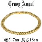 Yahoo! Yahoo!ショッピング(ヤフー ショッピング)喜平ブレスレット 6面 ダブル ゴールドカラー メンズ 幅5.7mm 18cm サージカルステンレス ブランド カット キヘイチェーン 金 プレゼント