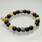 Yahoo! Yahoo!ショッピング(ヤフー ショッピング)金針 ルチルクォーツ ルチルクォーツ勾玉 シルバーパーツ ビーズ オニキス ブレスレット メンズM 針水晶 勾玉 天然石 プレゼント