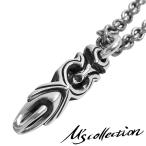 エムズコレクション ネックレス メンズ ブランド シルバー 幾何学 ペンデュラム 弾丸 シルバー92 ...