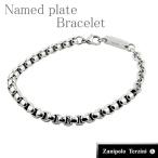 ザニポロタルツィーニ ネームドプレート サージカルステンレスブレスレット サージカルステンレス 金属 ...