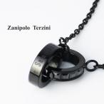 Yahoo! Yahoo!ショッピング(ヤフー ショッピング)ザニポロタルツィーニ ネックレス メンズ サージカルステンレス ダブルリング ブラック ブランド Zanipolo Terzini ペンダント プレゼント