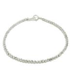 Yahoo! Yahoo!ショッピング(ヤフー ショッピング)シルバーブレスレット メンズ チェーン JEI SPARKLE 幅約2.5mm 約18cm 人気 シルバー925 メンズブレスレット プレゼント