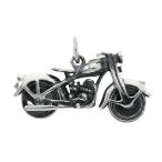 バイク オートバイ ペンダントトップ ネックレスチャーム (チェーンなし) シルバー925 シルバーアクセサリー ギミック バイカー ハード ブラック 黒