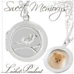 Yahoo! Yahoo!ショッピング(ヤフー ショッピング)ロケットペンダント 写真 ネックレス シルバー 丸型 小鳥 刻印 レディース おしゃれ 女性 チェーン付 プレゼント