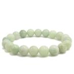 Yahoo! Yahoo!ショッピング(ヤフー ショッピング)本翡翠 ブレスレット 翡翠 9.8mm 18.5cm 天然石 パワーストーン 緑 ヒスイ 誕生石 5月 ジェイド 腕輪 数珠 プレゼント