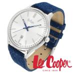 Lee Cooper リークーパー 腕時計 メンズ ブランド デニム レザーベルト ネイビー LC06290.339 時計 Lee Cooper リークーパー 爆買