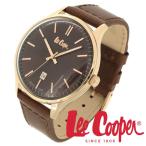 Lee Cooper リークーパー 腕時計 メンズ ブランド 本革ベルト ブラウン ローズゴールド LC06290.442 時計 Lee Cooper リークーパー 爆買