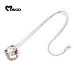 MONGO 三連 リング テントウムシ ネックレス チェーン付き シナモン シルバー ペンダント シルバーネックレス メンズ レディース シルバー925 男性 爆買