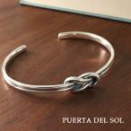 PUERTA DEL SOL ヘラクレスノット 結び目 バングル ブレスレット シルバーアクセサリー シルバー950 真結び ノット シンプル さりげない きれいめ