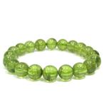Yahoo! Yahoo!ショッピング(ヤフー ショッピング)ペリドット ブレスレット 9.7mm 19cm メンズL レディースLLサイズ 誕生石 8月 天然石 パワーストーン 腕輪 数珠 プレゼント