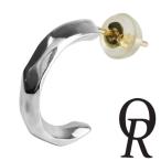 Yahoo! Yahoo!ショッピング(ヤフー ショッピング)クワイエットルーム ピアス メンズ レディース ブランド 片耳 シルバー ハーフ フープ 槌目 1P 片耳用 シンプル フープピアス おしゃれ Quiet Room 人気