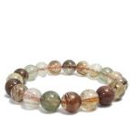 Yahoo! Yahoo!ショッピング(ヤフー ショッピング)ミックスルチルクォーツ ブレスレット 10.5mm 18.5cm メンズL レディースLL 針水晶 天然石 パワーストーン 腕輪 数珠 プレゼント