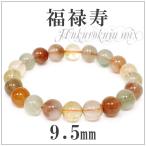 Yahoo! Yahoo!ショッピング(ヤフー ショッピング)ミックスルチルクォーツ ブレスレット 福禄寿 9.5mm 17.5cm 開運 天然石 パワーストーン 福禄寿ブレスレット メンズ レディース