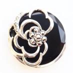 ROKUZANオニキスバラブローチ...