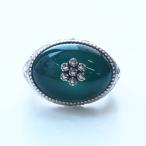 ROKUZANグリーンメノウリング...