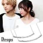 DROPS молоток глаз балка серебряный пара колье пара колье простой ....... палка линия U знак простой колье cup ru. человек .. она 