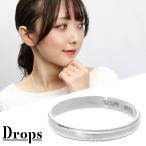 DROPS トゥルー リング 指輪 5〜21号 シンプル 甲丸 ロープライン ミルグレイン ミル打ち シルバーリング メンズ レディース 男性 女性 彼氏 彼女