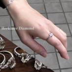 Yahoo! Yahoo!ショッピング(ヤフー ショッピング)ハーキマーダイヤモンド リング 原石 1.0-1.5ct 指輪 レディース シルバー 一粒 11-14号 クォーツ 誕生石 4月 天然水晶 プレゼント