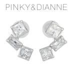 Yahoo! Yahoo!ショッピング(ヤフー ショッピング)ピンキー&ダイアン スクエア バゲット ジルコニア  スタッドピアス 2P 両耳用 シルバー950 シルバー925 ピアス シンプル 四角形 テトリス