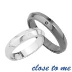 ペアリング シルバー ブランド close to me ダイヤモンド エッジ 7-21号 お揃い カップル ペアルック 指輪 おしゃれ 爆買
