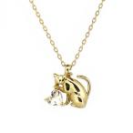 猫ゴールドネックレスねこキャットハ...