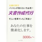 簡易表入り 文書作成代行（A4判1枚） 案内文書等 ワープロ・パソコン作成 PDFファイル納品 ※要注文前問合せ（見積もり） 808000002