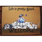 ショッピングダルメシアン 在庫限り　ウェルカムマット ダルメシアン 輸入雑貨　犬雑貨　犬グッズ