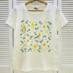 ☆Tシャツ☆ボタニカルシリーズ☆青花とオカメインコ 　鳥 雑貨・ことりグッズ☆オカメインコ☆