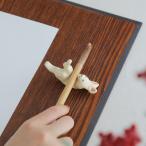 鳥獣戯画 兎置物 置物 筆置き